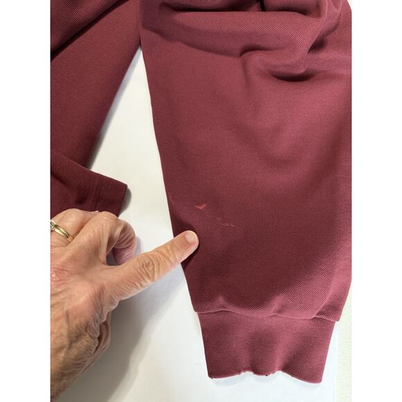 Jos A Bank Traveler Men's Sweater Size XL 1/4 Zip Maroon 100% Cotton - Picture 10 of 10
